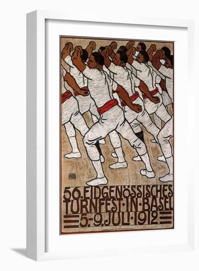 56th Federal Gymnastics Festival in Basel, 1912-Eduard Renggli the Younger-Framed Giclee Print