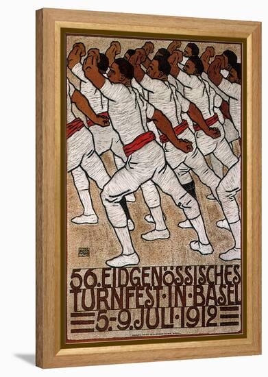 56th Federal Gymnastics Festival in Basel, 1912-Eduard Renggli the Younger-Framed Premier Image Canvas