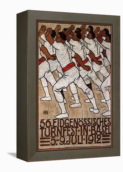 56th Federal Gymnastics Festival in Basel, 1912-Eduard Renggli the Younger-Framed Premier Image Canvas