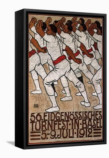 56th Federal Gymnastics Festival in Basel, 1912-Eduard Renggli the Younger-Framed Premier Image Canvas