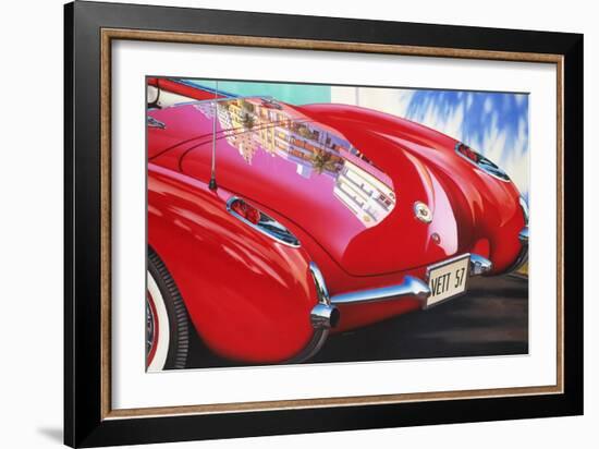 '57 Corvette-Graham Reynolds-Framed Art Print