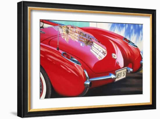 '57 Corvette-Graham Reynolds-Framed Art Print