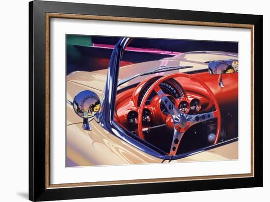 '58 Corvette-Graham Reynolds-Framed Art Print