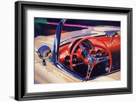 '58 Corvette-Graham Reynolds-Framed Art Print