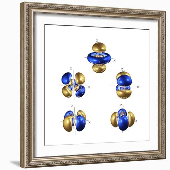 5d Electron Orbitals-Dr. Mark J.-Framed Premium Photographic Print