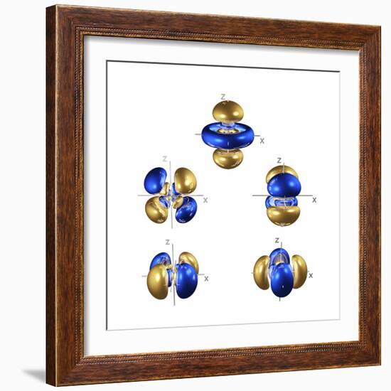 5d Electron Orbitals-Dr. Mark J.-Framed Premium Photographic Print