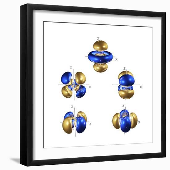 5d Electron Orbitals-Dr. Mark J.-Framed Premium Photographic Print