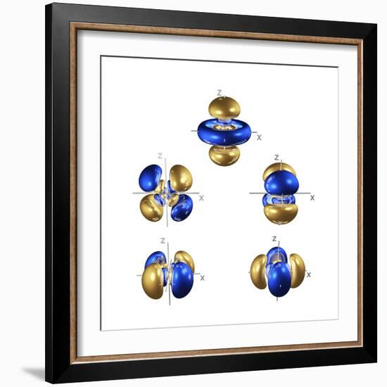 5d Electron Orbitals-Dr. Mark J.-Framed Premium Photographic Print