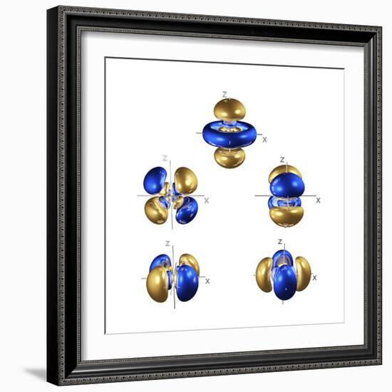 5d Electron Orbitals-Dr. Mark J.-Framed Premium Photographic Print