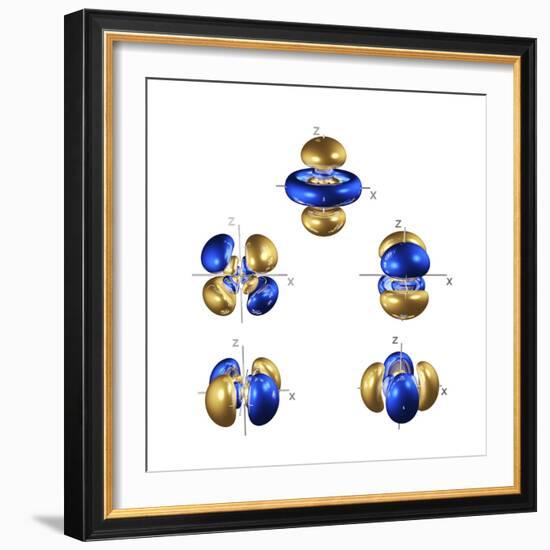 5d Electron Orbitals-Dr. Mark J.-Framed Premium Photographic Print