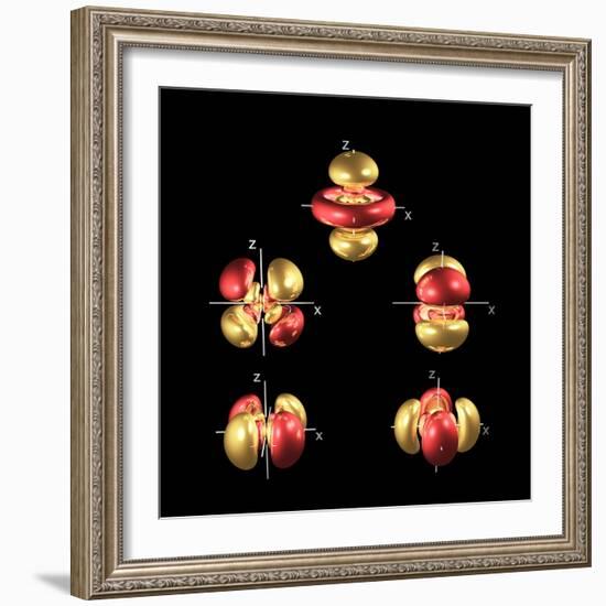 5d Electron Orbitals-Dr. Mark J.-Framed Premium Photographic Print