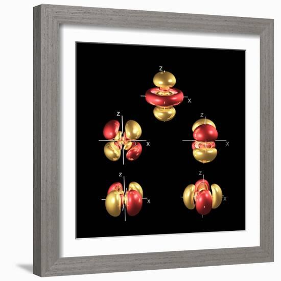 5d Electron Orbitals-Dr. Mark J.-Framed Premium Photographic Print