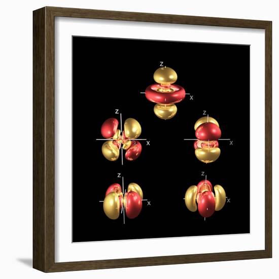 5d Electron Orbitals-Dr. Mark J.-Framed Premium Photographic Print