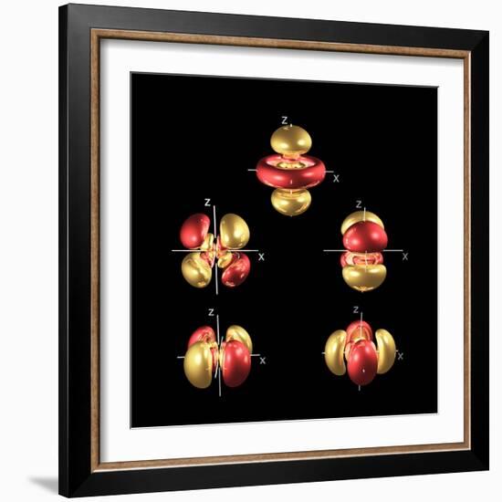 5d Electron Orbitals-Dr. Mark J.-Framed Premium Photographic Print