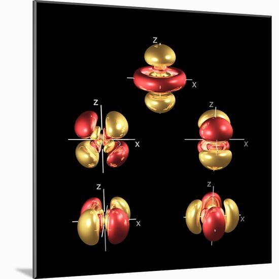 5d Electron Orbitals-Dr. Mark J.-Mounted Premium Photographic Print