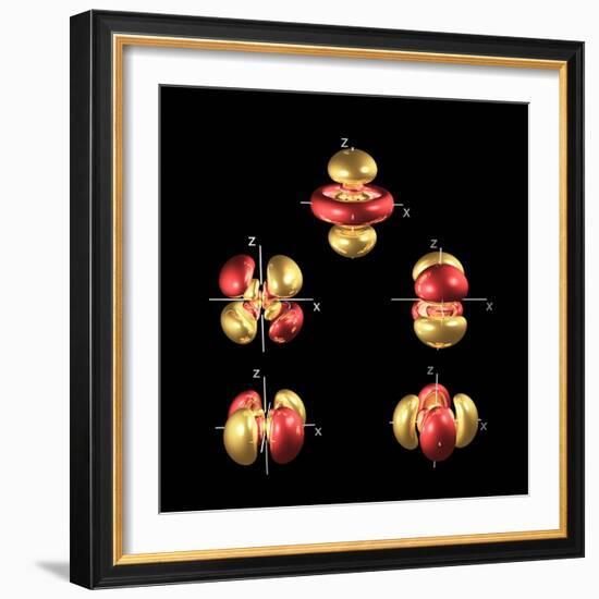 5d Electron Orbitals-Dr. Mark J.-Framed Premium Photographic Print