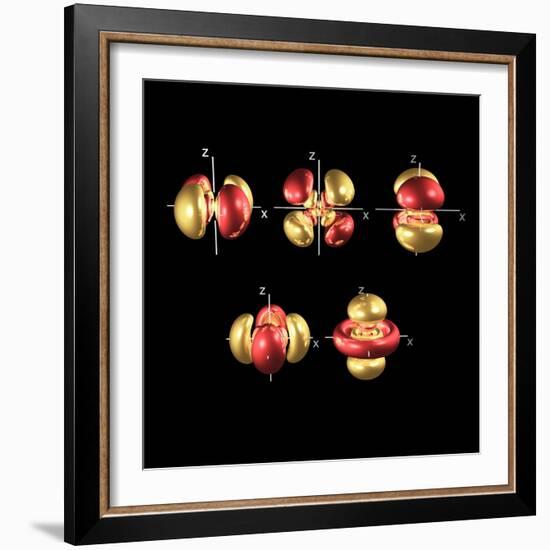 5d Electron Orbitals-Dr. Mark J.-Framed Premium Photographic Print