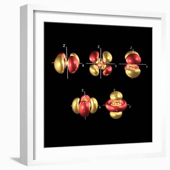 5d Electron Orbitals-Dr. Mark J.-Framed Premium Photographic Print