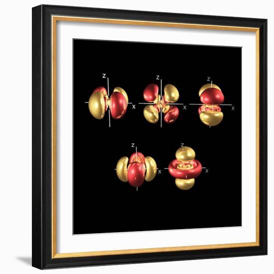 5d Electron Orbitals-Dr. Mark J.-Framed Premium Photographic Print