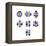 5f Electron Orbitals, Cubic Set-Dr. Mark J.-Framed Premier Image Canvas