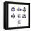 5f Electron Orbitals, Cubic Set-Dr. Mark J.-Framed Premier Image Canvas