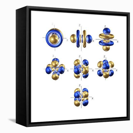 5f Electron Orbitals, Cubic Set-Dr. Mark J.-Framed Premier Image Canvas