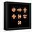 5f Electron Orbitals, Cubic Set-Dr. Mark J.-Framed Premier Image Canvas