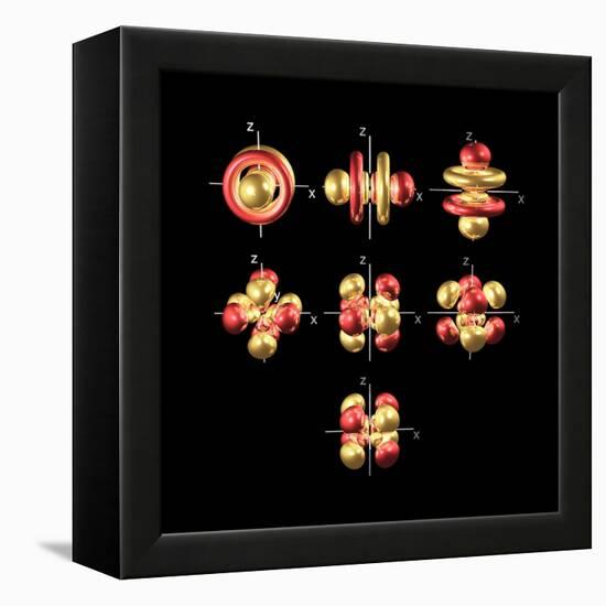 5f Electron Orbitals, Cubic Set-Dr. Mark J.-Framed Premier Image Canvas