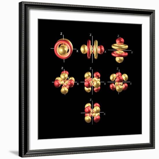 5f Electron Orbitals, Cubic Set-Dr. Mark J.-Framed Photographic Print