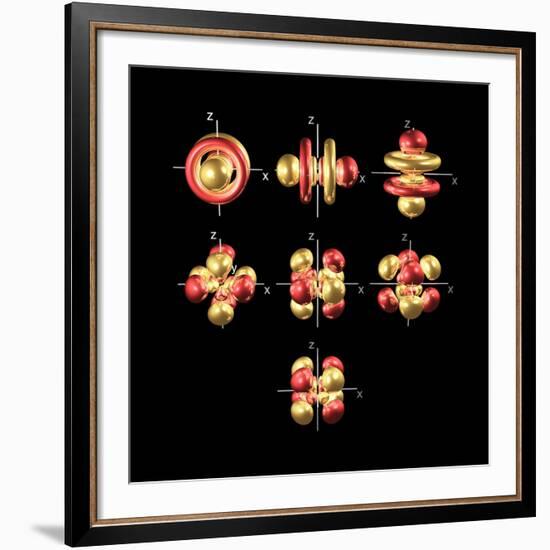 5f Electron Orbitals, Cubic Set-Dr. Mark J.-Framed Photographic Print