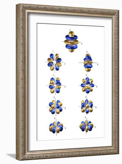 5g Electron Orbitals-Dr. Mark J.-Framed Photographic Print