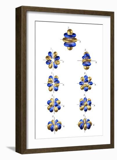 5g Electron Orbitals-Dr. Mark J.-Framed Photographic Print