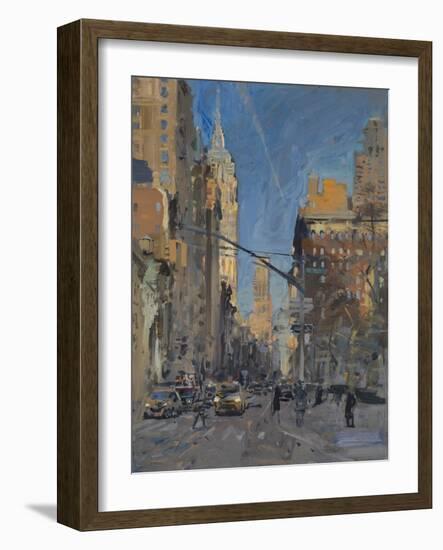 5th Avenue from Madison Square, 2017-Peter Brown-Framed Giclee Print