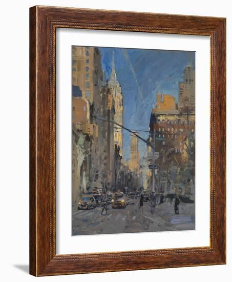 5th Avenue from Madison Square, 2017-Peter Brown-Framed Giclee Print