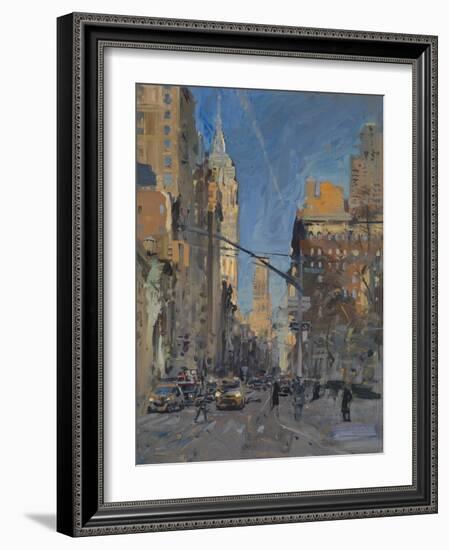 5th Avenue from Madison Square, 2017-Peter Brown-Framed Giclee Print