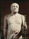 Statue of Ka-Aper, Known as Sheikh El-Beled, from His Mastaba Tomb in North Saqqara, Old Kingdom-5th Dynasty Egyptian-Giclee Print