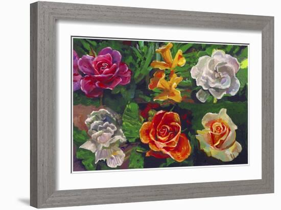 6 Flowers-Howie Green-Framed Giclee Print