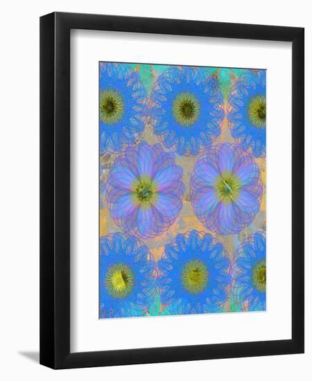 6 of 22 abstract art Circle Color Decor 3 D E-Ricki Mountain-Framed Art Print