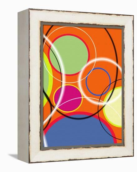 6 of 6 Abstract Art Retro Funk-Ricki Mountain-Framed Stretched Canvas