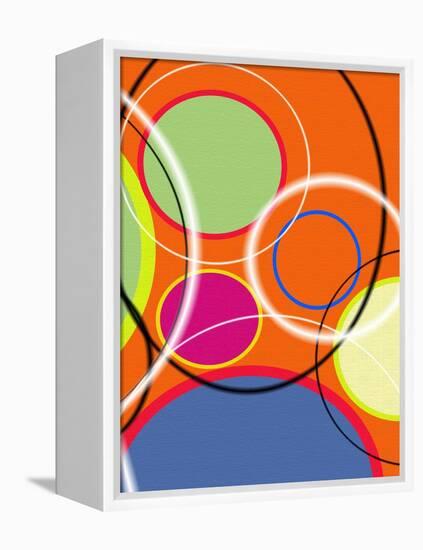 6 of 6 Abstract Art Retro Funk-Ricki Mountain-Framed Stretched Canvas