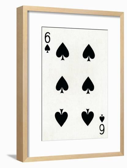 6 of Spades from a deck of Goodall & Son Ltd. playing cards, c1940-Unknown-Framed Giclee Print