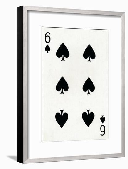 6 of Spades from a deck of Goodall & Son Ltd. playing cards, c1940-Unknown-Framed Giclee Print