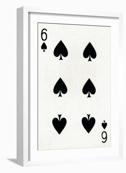 6 of Spades from a deck of Goodall & Son Ltd. playing cards, c1940-Unknown-Framed Giclee Print