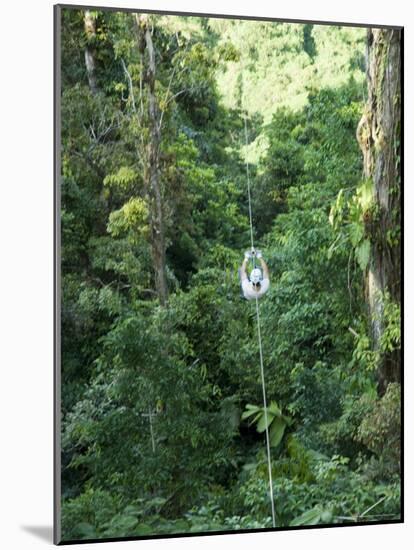600 Metre Zip Line at the Top of the Sky Tram at Arenal Volcano, Costa Rica, Central America-R H Productions-Mounted Photographic Print
