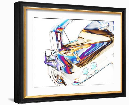 64 Corvette Sting Ray H-Clive Branson-Framed Photo