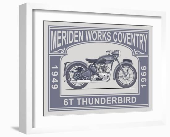 6T Thunderbird Meriden Works-Mark Rogan-Framed Art Print