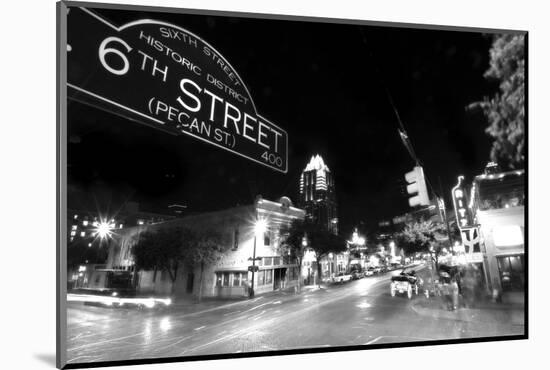 6th Street BW-John Gusky-Mounted Photographic Print