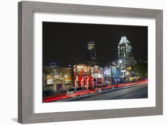 6Th Street in Austin.-Jon Hicks-Framed Photographic Print