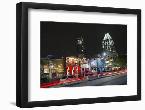 6Th Street in Austin.-Jon Hicks-Framed Photographic Print