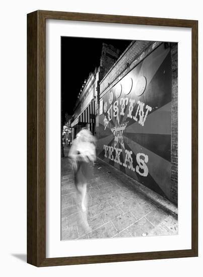 6Th Street Mural Mono-John Gusky-Framed Photographic Print